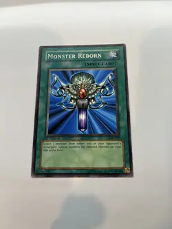 Yugioh Monster Reborn SKE-029 Unlimited Common Lightly Played - Image 1