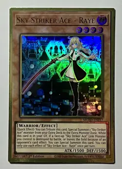 Sky Striker Ace - Raye MGED-EN017 (NM) Premium Gold Rare 1st Edition YuGiOh! TCG - Image 1