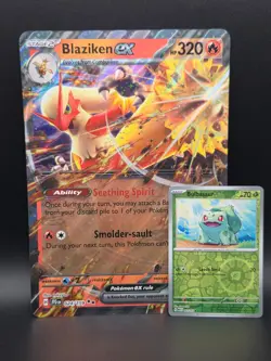 Pokemon TCG Blaziken ex 024/159 Journey Together Jumbo Card Oversized Card Promo - Image 1
