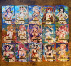BEAUTIFUL 15 Goddess Story Card Lot - Anime Girls Waifu Rikka Shinobu Miku Iori - Image 1