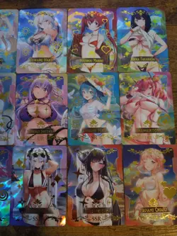 BEAUTIFUL 15 Goddess Story Card Lot - Anime Girls Waifu Rikka Shinobu Miku Iori - Image 2