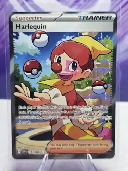 Pokemon TCG Harlequin 163/086 Full Art Ultra Rare Holo Card Sv: White Flare - Image 1
