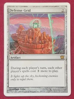 Magic The Gathering 9TH EDITION DEFENSE GRID artifact card MTG - Image 1