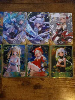 Genshin Impact Waifu 10 Card Lot - Beautiful Goddess Story Cards Noelle Eula - Image 3