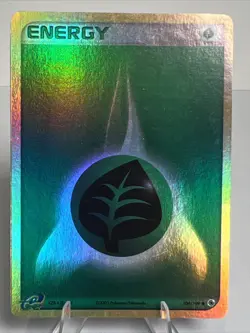 MP+ Grass Energy 104/109 Reverse Holo Ruby and Sapphire AUTHENTIC Pokemon Card - Image 1