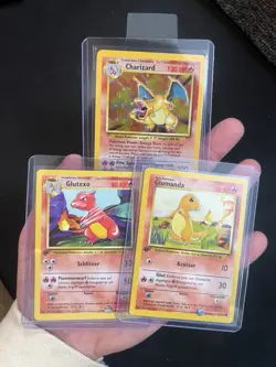 Charizard Trio Lot Pokemon Card Collection Base Set 4/102 And First Editions - Image 1