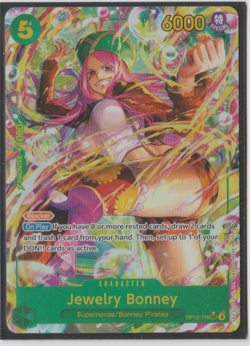 One Piece Card Game - Jewelry Bonney - Alt Art - SEC - OP12-118 - NM - English - Image 1