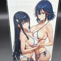 Ryuko & Satsuki Anime Waifu Card Doujin ACG Goddess Holo - Image 1