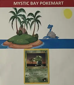 Pokemon ERIKA’S ODDISH - Gym Heroes Set - 78/132 - Common - Card -NM - Image 1
