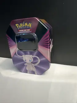 Empty Pokemon Mew tin Trading Card Game - Image 3