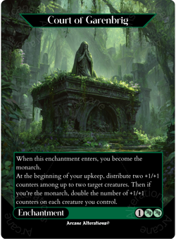 Court of Garenbrig - Full Art Altered Art Custom Proxy Cards - Image 1