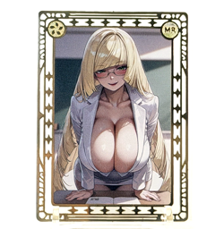 Goddess Story: Lusamine Spicy Metal Anime Waifu CCG Card - Image 2