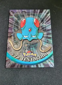 Tentacool Holo Black Logo Topps Pokemon Card NM - Image 1