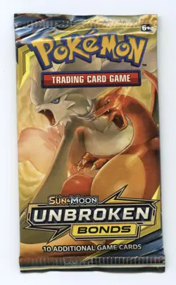 Lot of 2 Pokemon Sun & Moon Unbroken Bonds 10-card Booster Packs Sealed - New! - Image 2