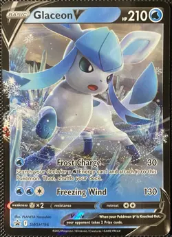 Glaceon V SWSH196 SWSH: Sword & Shield Promo Cards Holo - Pokemon Card - Image 1