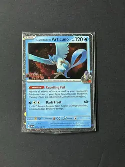 Pokemon TCG Card Team Rockets Articuno 051/182 Destined Rivals Stamped - Sealed - Image 1