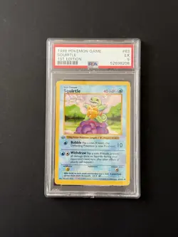 1st Edition Shadowless Squirtle - 63/102 - Base Set Vintage Pokemon Card PSA 5 - Image 1