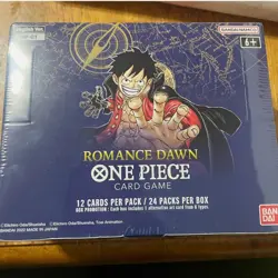 One Piece Card Game Romance Dawn Booster Box OP-01 (White Bottom) *NEW & SEALED* - Image 1