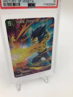 2022 DRAGONBALL Card Game VEGETA STRENGTH OF LEGENDS DB2-133 grade PSA GEM MT 10 - Image 2