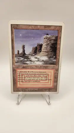 MTG 1994 Plateau Dual Land REVISED Edition. Light play/wear. - Image 2
