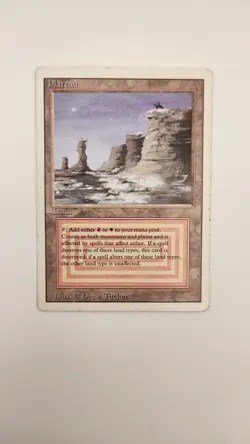 MTG 1994 Plateau Dual Land REVISED Edition. Light play/wear. - Image 4