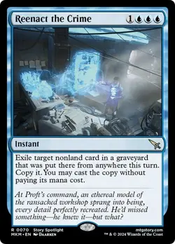 REENACT THE CRIME x4 mtg NM-M Murders at Karlov Manor 4 Rare - Image 1