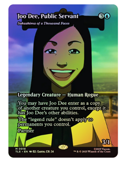 Sakashima of a Thousand Faces - Joo Dee, Public Servant - Foil Avatar MTG - Image 1