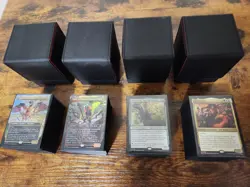Bloomburrow Commander Set of 4 Sleeved with Deck box Near Mint MtG Magic - Image 1