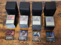 Caverns of Ixalan Commander Set of 4 Sleeved with Deck box Near Mint MtG Magic - Image 1