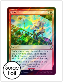 1x Snort, Surge Foil, Final Fantasy, Magic MTG NM - Image 1