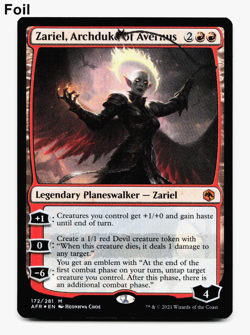 Zariel, Archduke of Avernus (FOIL) - [Adventures in the Forgotten Realms] MTG ?? - Image 1
