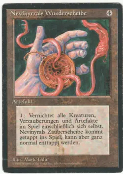 Reivsed 3rd Edition German FBB MTG Nevinyrral's Disk Magic Rare - Image 1