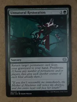 Unnatural Restoration - Phyrexia All Will Be One - NM MTG - Image 1