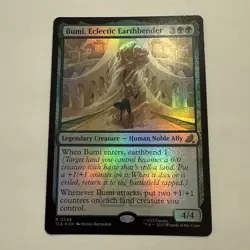 Bumi, Eclectic Earthbender FOIL 248 Avatar Eternal TLE MTG Rare Unplayed Mint - Image 1
