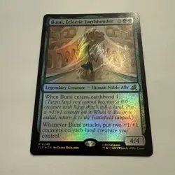 Bumi, Eclectic Earthbender FOIL 248 Avatar Eternal TLE MTG Rare Unplayed Mint - Image 3