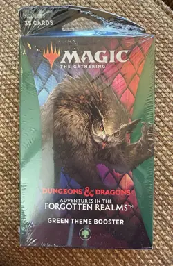 MTG Adventures In The Forgotten Realms Green Theme Booster (Sealed) - Image 1
