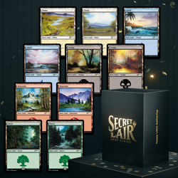 FOIL! Magic The Gathering Happy Little Gathering Bob Ross MTG Secret Lair New - Image 1