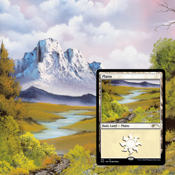 FOIL! Magic The Gathering Happy Little Gathering Bob Ross MTG Secret Lair New - Image 5