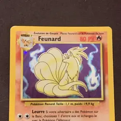 1999 Pokemon FRENCH Unlimited Base Set Feunard-Ninetales Holo 12/102 EX-MT - Image 2