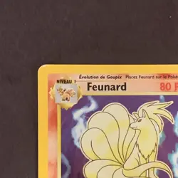 1999 Pokemon FRENCH Unlimited Base Set Feunard-Ninetales Holo 12/102 EX-MT - Image 3