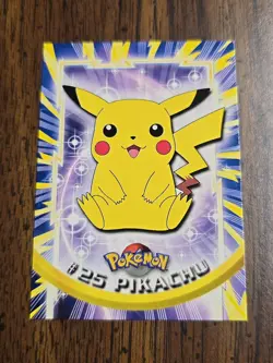 Pokemon Topps Pikachu #25 LP - Green Label - Image 1