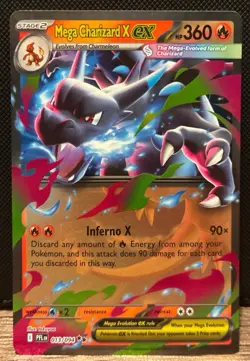 Mega Charizard X EX 013/094 NM - Pokemon TCG Phantasmal Flames [FAST SHIPPING!!] - Image 1