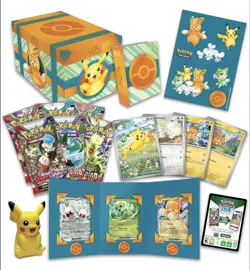 (4) Pokemon TCG: Paldea Adventure Chest Factory Sealed Box LOT Pikachu Promo - Image 2