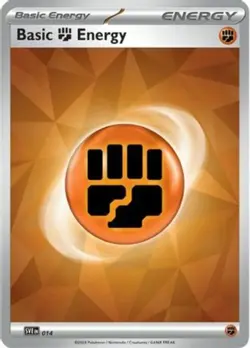 Energy 10 Basic Fighting Energy 014 Stellar Crown Pokemon TCG (REVERSE HOLO, NM) - Image 1