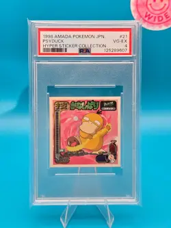 PSA 4 - 1998 AMADA POKEMON JAPANESE HYPER STICKER COLLECTION 21 PSYDUCK - Image 1