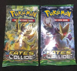 4x Art Set Pokemon XY Fates Collide Booster Packs SEALED - Image 2
