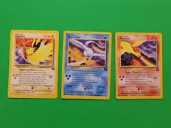 Pokemon Tcg Legendary Birds Zapdos Articuno Moltres WOTC Promo Lot NM - Image 1