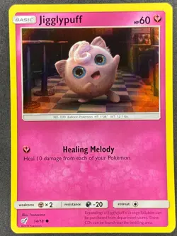 Pokemon Jigglypuff 14/18 DET Detective Pikachu LP/NM - Image 1