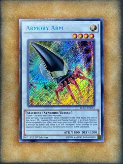 Yugioh Armory Arm LC5D-EN034 Secret Rare 1st Ed NM - Image 1