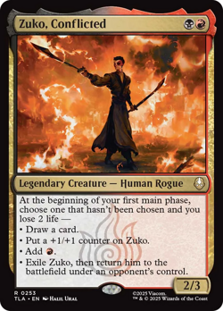 Zuko, Conflicted FOIL Avatar: The Last Airbender NM Creature Rare CARD ABUGames - Image 1